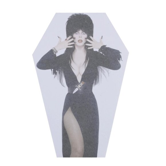 ELVIRA Coffin Shape Cakeworthy Paper Tab Sticky Note Set NEW - Picture 1 of 3